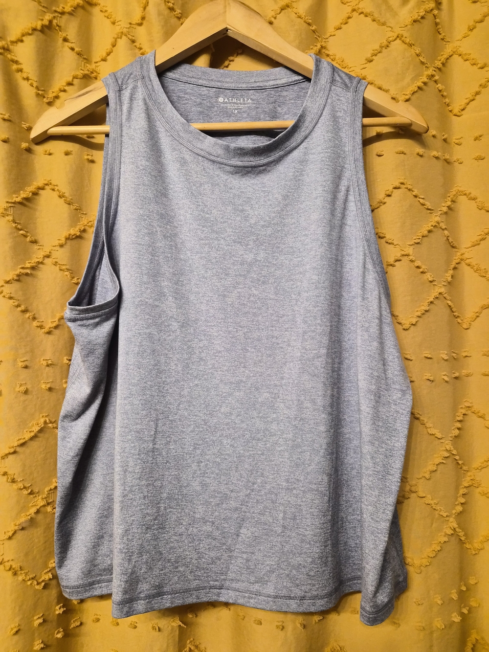 Athleta Heather Purple Tee Shirt - 1X